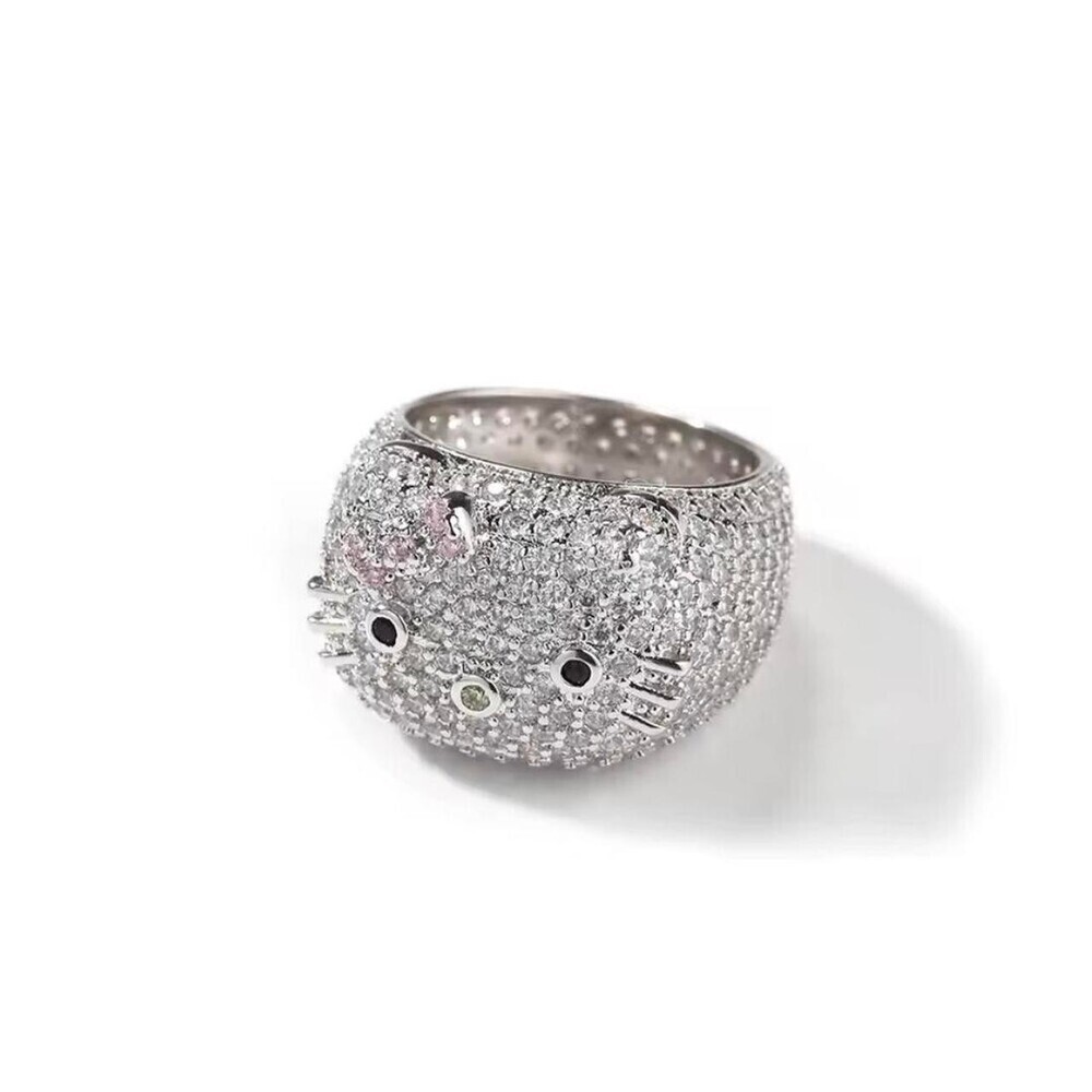 Hello Kitty Diamond Ring Size 8